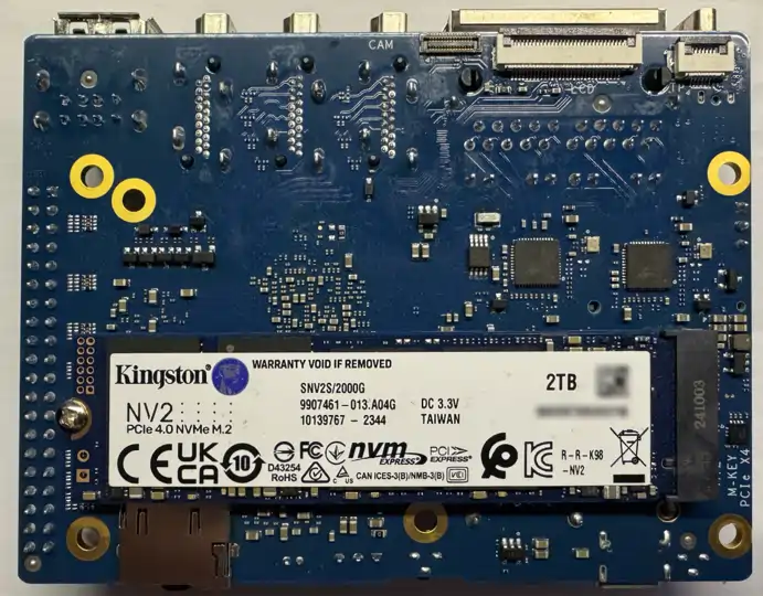 Orange Pi 5 Plus с установленным SSD eMMC (m.2)